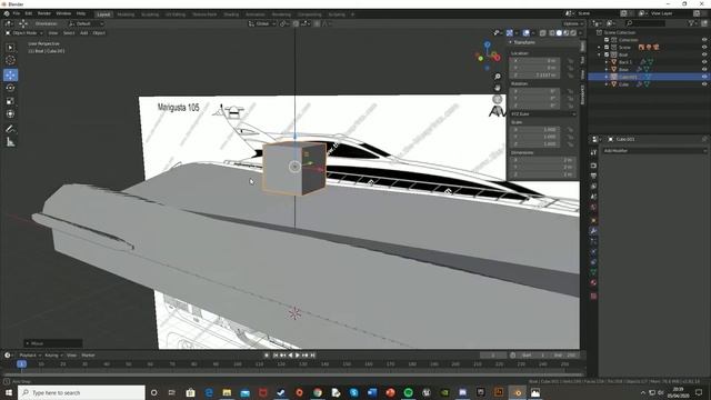 The Golden Gate Bridge 3D Model In Blender Part 9 - Mangusta 105 Yacht смотреть онлайн