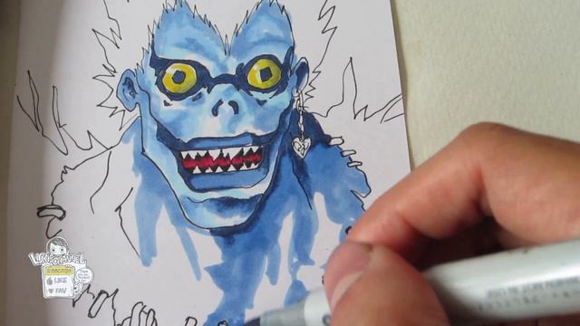 How to draw Ryuk from Death Note リューク смотреть онлайн