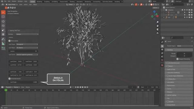 ÁRVORE ANIMADA PELO ADDON SAPLING TREE GENERATOR смотреть онлайн