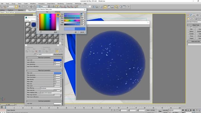 3ds max material: vraycarpaint(car paint) смотреть онлайн