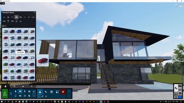 How To Make Modern Villa Render (Sketchup Lumion) смотреть онлайн