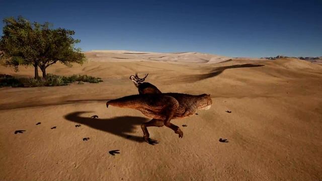 Carnotaurus hunt a diabloceratops [The Isle] смотреть онлайн