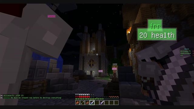 Прохождение карты minecraft возращение херобрина с Максом, Юрой и FRR craft часть 1. смотреть онлайн