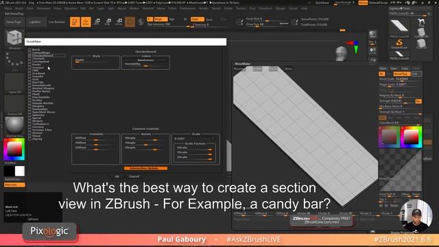 #AskZBrushLIVE - Pixologic Paul Gaboury - ZBrush 2021.6 смотреть онлайн