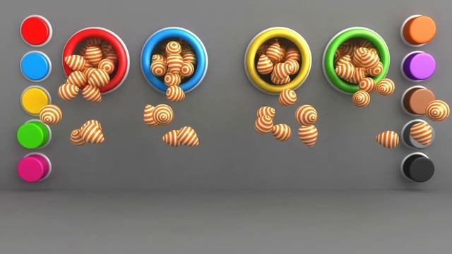 Цвета для детей с 3D игрой в боулинг - Коллекция видео цветов для детей смотреть онлайн