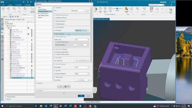 Siemens NX 2206 How To Make A Contour Profile Operation смотреть онлайн