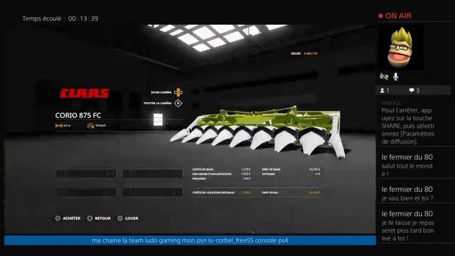 Live fs19 découvrez le pack claas avec les abonnée et la team go 700 abo смотреть онлайн