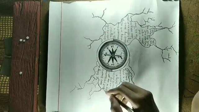 A historical kompas pencil sketch..🙏🙏😊 смотреть онлайн