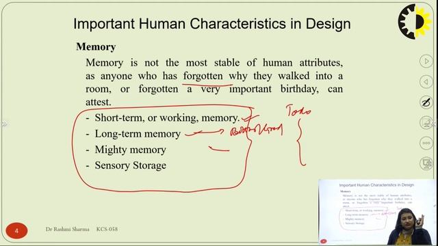 ''Importance of Human Characteristics'' Human Computer Interface By Dr Rashmi Sharma, AKGEC смотреть онлайн