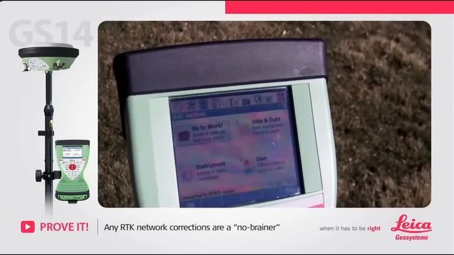 Leica GS14 Any RTK network corrections are a no brainer смотреть онлайн