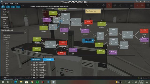 Pick and Place Factory IO (Control IO) смотреть онлайн