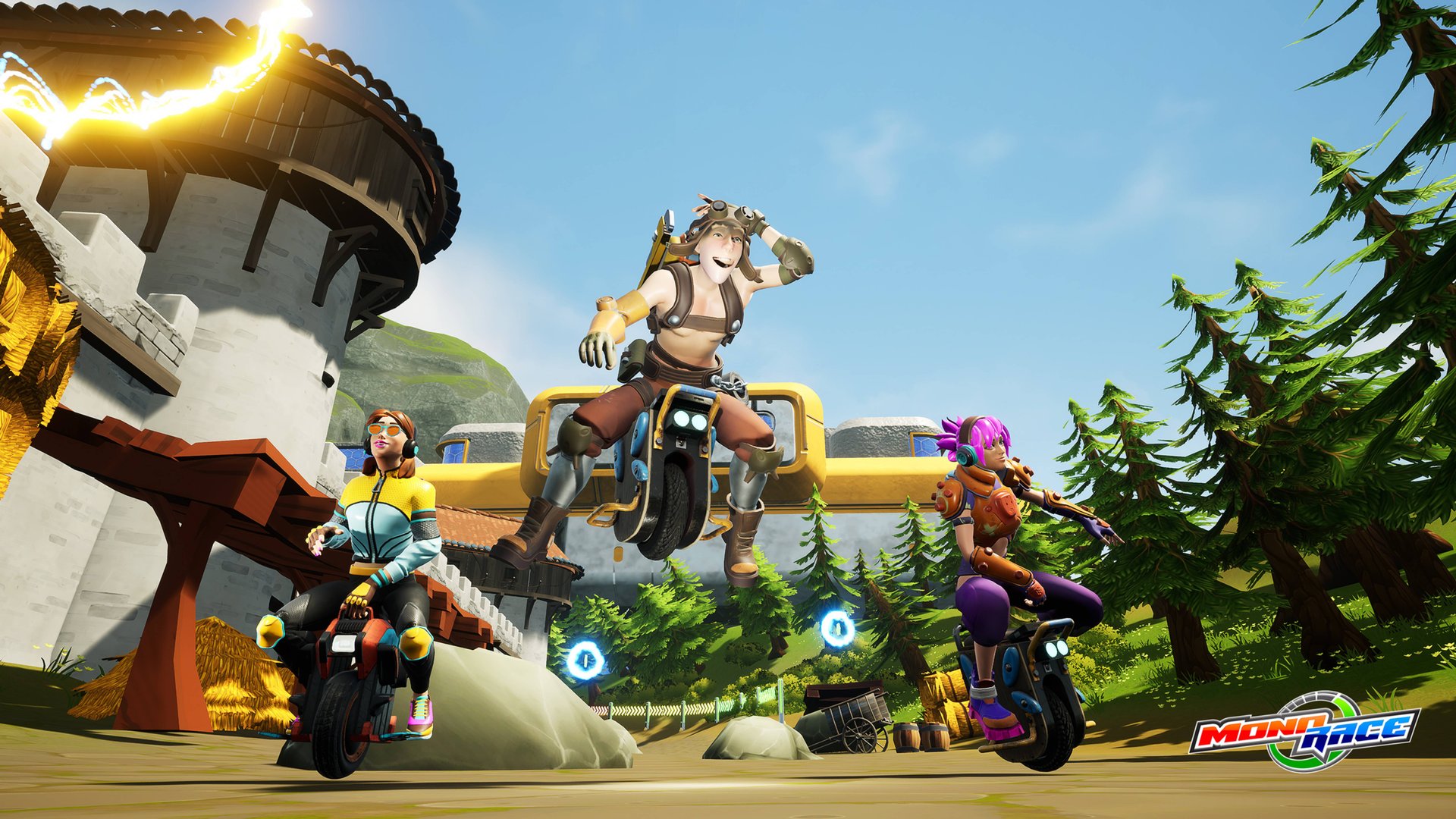 MonoRace - гонка на моноколесе // геймлей бета-версии