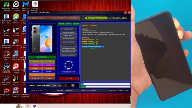 ACT Unlock Tool V4.0 FRP Bypass Universal MTK & Qualcomm Android 8-9-10-11-12 смотреть онлайн