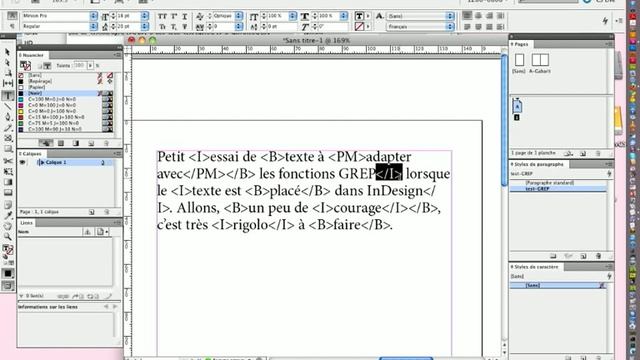 20110214-PACV InDesign cs5 GREP-1 (structure des tags) смотреть онлайн