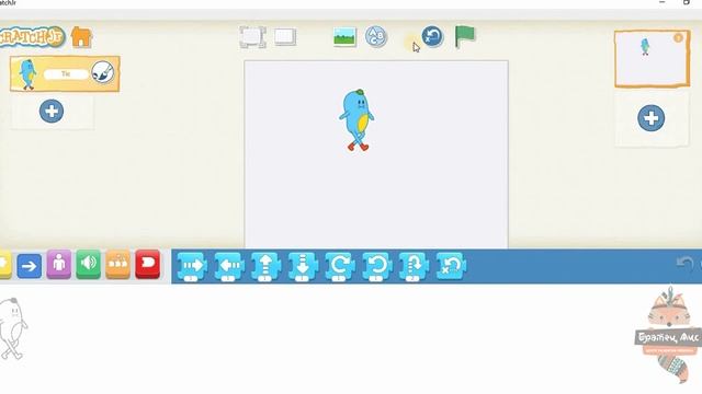 2 урок. Интерфейс Scratch Junior смотреть онлайн