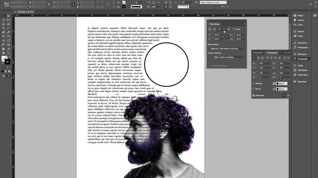 InDesign TextWrap,Linking смотреть онлайн