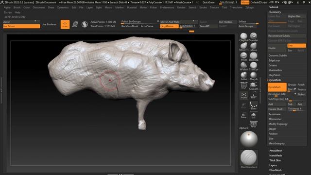 30 Minutes Zbrush Sculpting 106 Boar смотреть онлайн