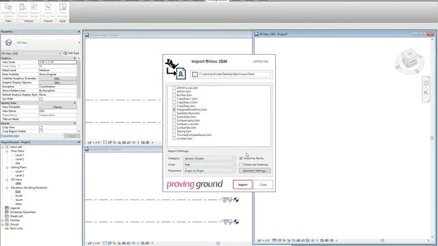 Custom Rhino Importer for Revit 2015 & 2016 смотреть онлайн