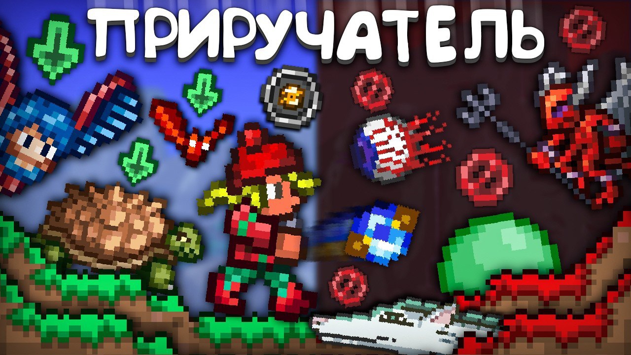 📹 Прошел террарию за ПРИРУЧАТЕЛЯ || террария - Terraria