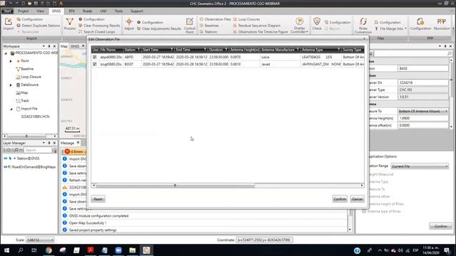 Webinar CHC Geomatics Office 2 (CGO): Procesamiento Datos GNSS