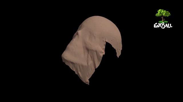 3D cloth simulations with Blender - Face and Skull under the cloth смотреть онлайн