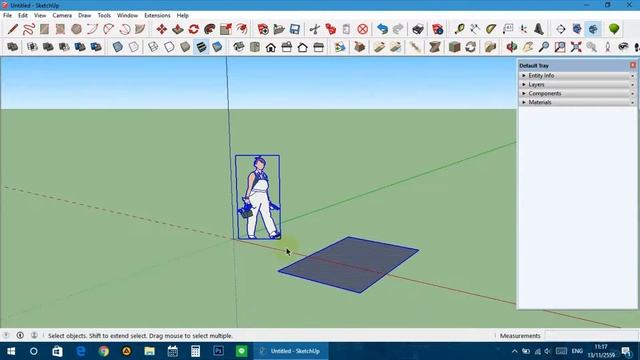 ตั้งค่า Untitled Template for SketchUp 2016 ให้ค่าเริ่มต้นเป็นเชนติเมตร смотреть онлайн