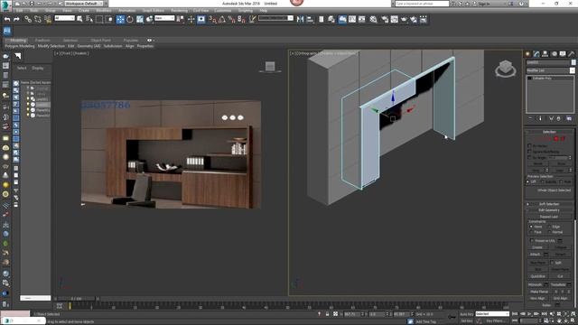 How Create 3D Office Wall Cabinet and Racks || 3ds Max 2016 смотреть онлайн