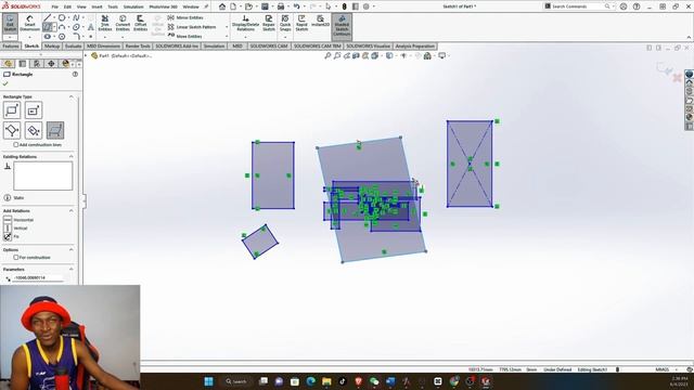 Episode 2 Solidworks Part drawing, Sketching tools, shapes, trim tool and sketch fillet. смотреть онлайн