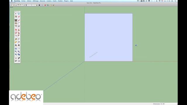 Tutoriel Sketchup - 3 - outil rectangle смотреть онлайн