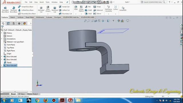 SolidWorks Tutorial Practice Exercise 12 for beginners Cad basics смотреть онлайн