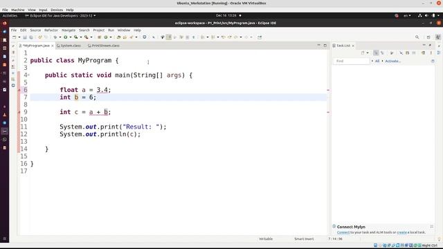 Java 1.2. Числовые переменные и вывод на Java. смотреть онлайн