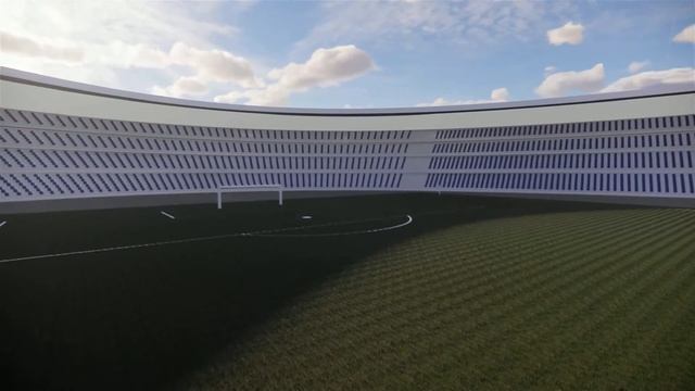 Walkthrough of an elliptical Stadium Made with Revit смотреть онлайн