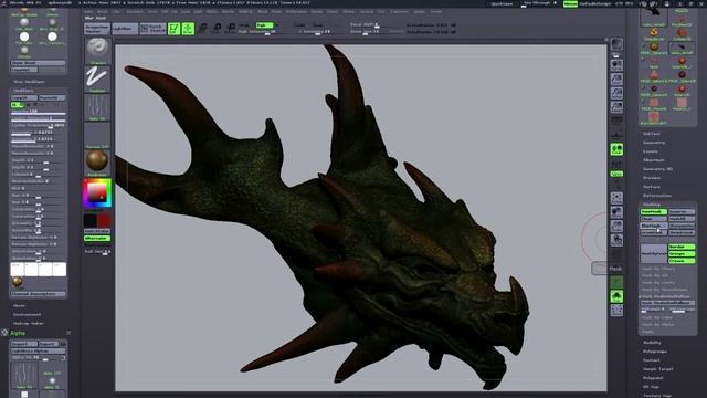 Polypainting a dragon demo #1 смотреть онлайн
