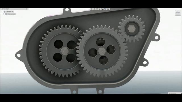 Gearbox Animation using Autodesk Fusion 360 Ultimate смотреть онлайн