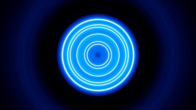 Neon Circle Blue Light Spiral Background смотреть онлайн