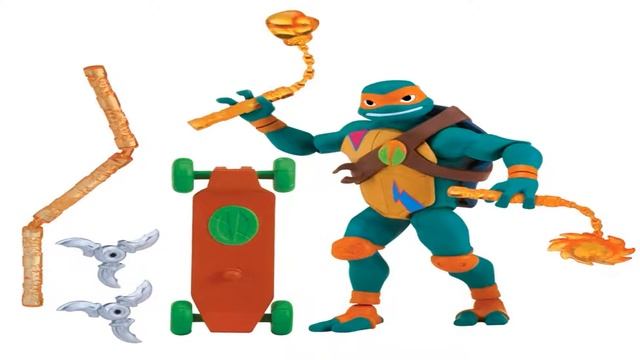Видео обзор Фигурка TMNT Черепашки Ниндзя, Микеланджело 12 см, ROTMNT смотреть онлайн