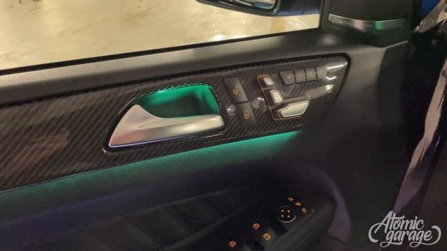 Замена штатной подсветки салона на Mercedes GLE | AmbientLight подсветка салона
