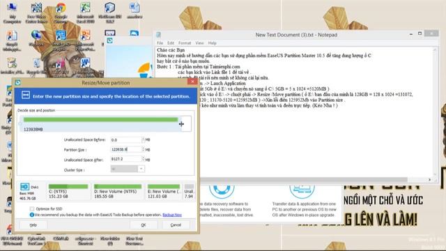 Hướng dẫn Tăng dung lượng ổ C bằng cách sử dụng phần mềm EaseUS Partition Master 10.5 смотреть онлайн