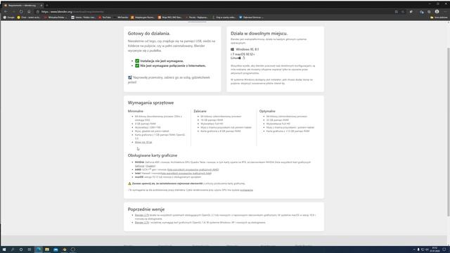 Blender 2.90 Hardware requirements Wymagania sprzętowe смотреть онлайн