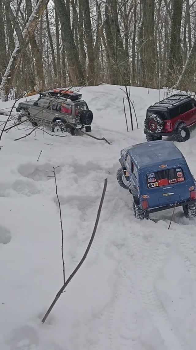 Зимние RC приключения в заснеженном Саратовском лесу)) #rc #rccar #rccars #crawler #4x4rc #rclife