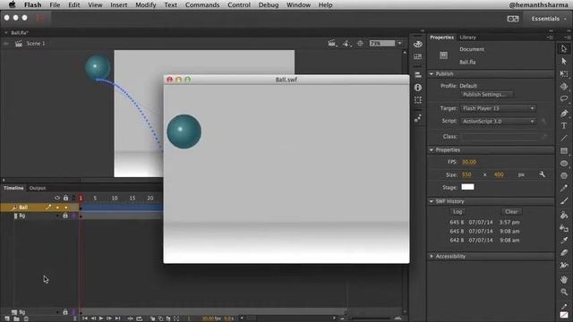 How to Create animation with Motion Editor in Animate CC Adobe Animate tutorials смотреть онлайн