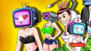 ТОП 10 СЕКРЕТЫ ТВ ВУМЕН! ТВ МЕН ВЛЮБИЛСЯ КАМЕРА ВУМЕН ПОХИТИЛИ УКОЛ ДЛЯ ТВ ВУМЕН Анимация