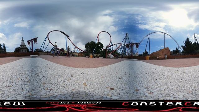 PortAventura in 360° Themepark virtual look around | VR360 POV Montaña Rusa #vrvideo Oculus смотреть онлайн