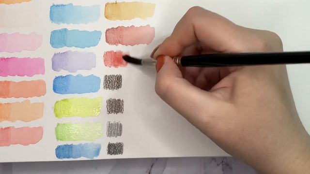 Bruynzeel watercolor pencils expression set test and comparison to Stabilo, Swisscolor and others смотреть онлайн