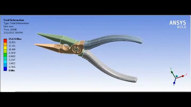 Ansys Rigid Body Dynamics- Needle-nose Plier смотреть онлайн