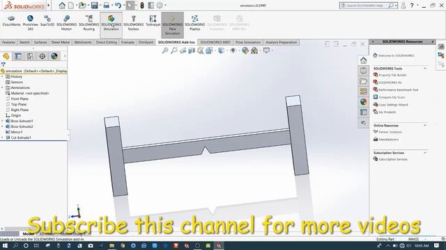 Solidworks Tutorials,Solidworks simulation tutorial, Statics Simulation by solidworks смотреть онлайн