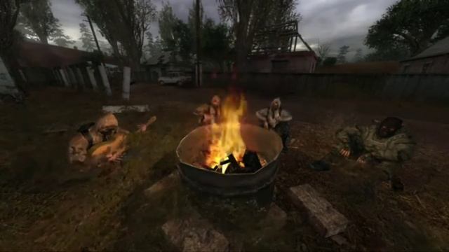 Вырезанные легенды сталкеров у костра