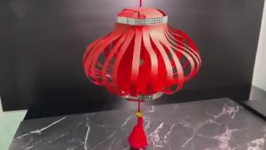 Китайский новогодний фонарь своими руками. декор из цветной бумаги.♥️