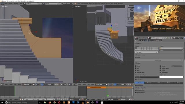 blender 20th century fox title animation timelapse version blender tutorial смотреть онлайн