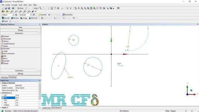 ANSYS Design Modeler Full Free Course, Session 2.4: 2D Drawings Dimensions Tools смотреть онлайн